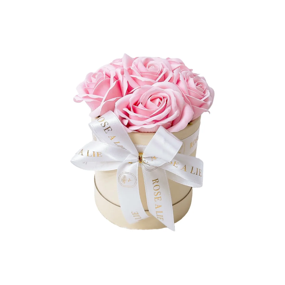 Doos + rozen roze